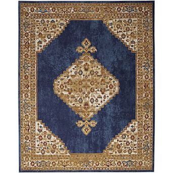 Nourison Grafix Vintage Traditional Medallion Indoor Rug