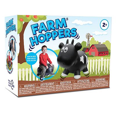 その他 Farm Hoppers Inflatable Bouncing White Cow with Pump by Farm Hoppers Farm Hoppers® Inflatable Bouncing White Cow | Kaplan Early Learning