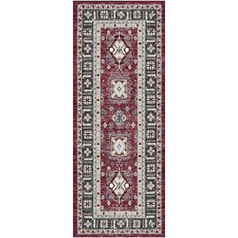Nourison Fulton Vintage Medallion Non-Slip Flatweave Indoor Rug