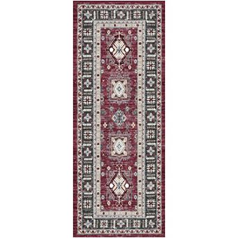Nourison Fulton Vintage Medallion Non-slip Flatweave Indoor Rug