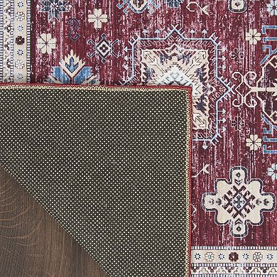 Nourison Fulton Vintage Medallion Non-slip Flatweave Indoor Rug