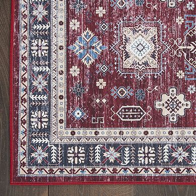 Nourison Fulton Vintage Medallion Non-slip Flatweave Indoor Rug