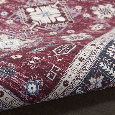 Nourison Fulton Vintage Medallion Non-slip Flatweave Indoor Rug