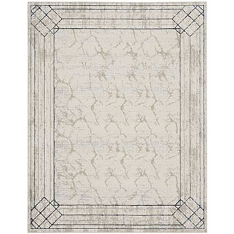 Nourison Glam Mid-Century Modern Bordered Indoor Rug