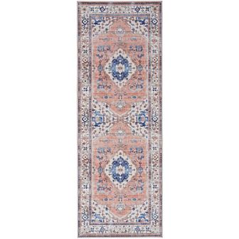 Nourison Fulton Bordered Medallion Non-slip Flatweave Indoor Rug