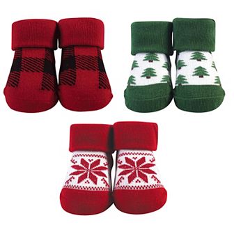 Infant Boy Socks Boxed Giftset, Trees, One Size