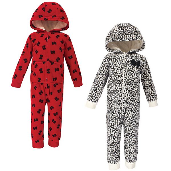 Little Treasure Toddler Girl Fleece Jumpsuits and Coveralls 2pk