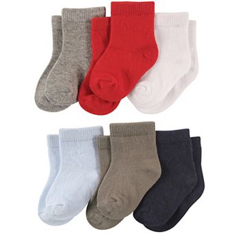 Luvable Friends Baby Boy Newborn and Baby Socks Set, Boy