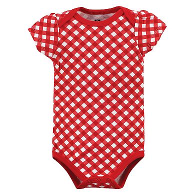 Hudson Baby Infant Girl Cotton Bodysuits, Udderly Adorable