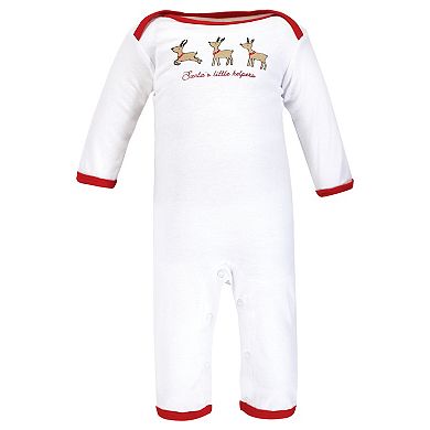 Hudson Baby Unisex Baby Cotton Coveralls, North Pole