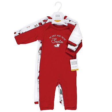 Hudson Baby Unisex Baby Cotton Coveralls, North Pole