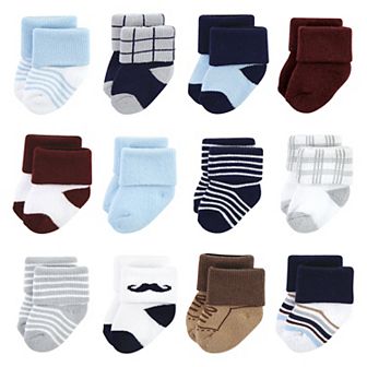 Little Treasure Infant Boy Newborn Socks, Dapper Dude
