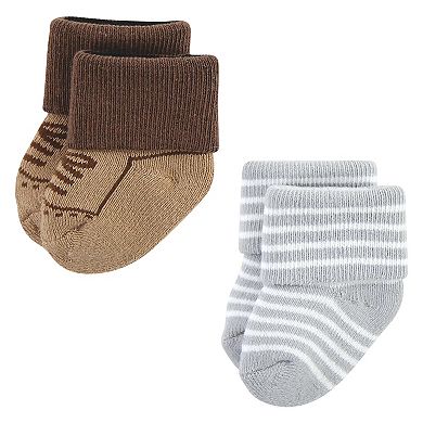 Little Treasure Infant Boy Newborn Socks, Dapper Dude