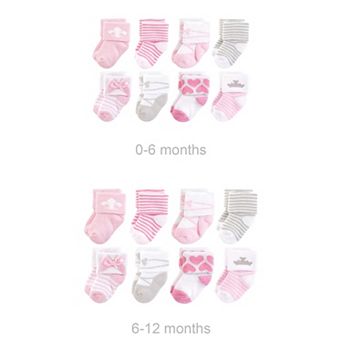 Infant Boy Grow with Me Cotton Terry Socks, Royal, 0-6 and 6-12 Months