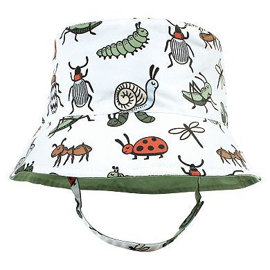 Hudson Baby Infant Boy Sun Protection Hat, Critters Plaid