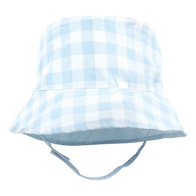 Hudson Baby Infant Boy Sun Protection Hat, Critters Plaid