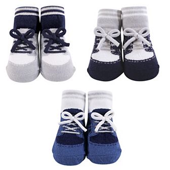 Infant Boy Socks Boxed Giftset, Blue Sneaker, One Size