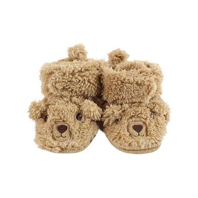 Hudson Baby Unisex Baby Trapper Hat, Mitten and Bootie Set, Tan Bear