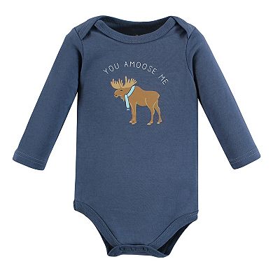 Hudson Baby Unisex Baby Cotton Long-Sleeve Bodysuits, Arctic Animals