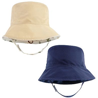 Hudson Baby Infant Boy Sun Protection Hat, Tropical Safari