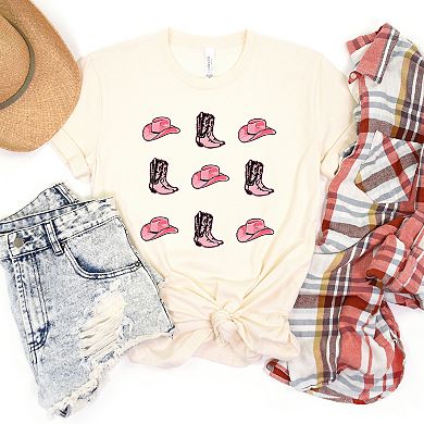 Cowgirl Collage Short Sleeve Graphic Tee