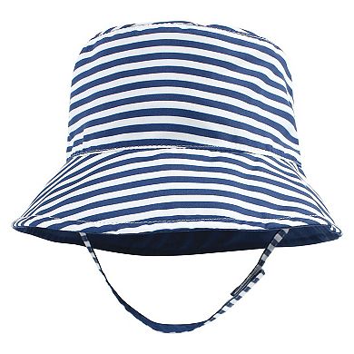 Hudson Baby Infant Boy Sun Protection Hat, Dino Stripe, 12-24 Months