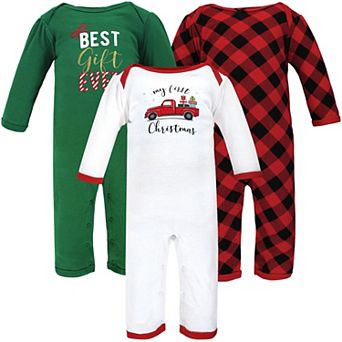 Hudson Baby Infant Girl Cotton Coveralls, Christmas Gift, 6-9 Months