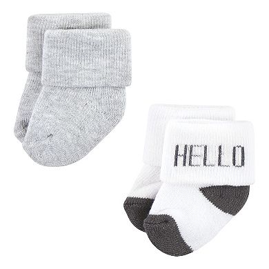 Hudson Baby Unisex Baby Cotton Rich Newborn and Terry Socks, Sheep