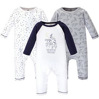 Touched by Nature Baby Boy Organic Cotton Coveralls 3 pk Constellation