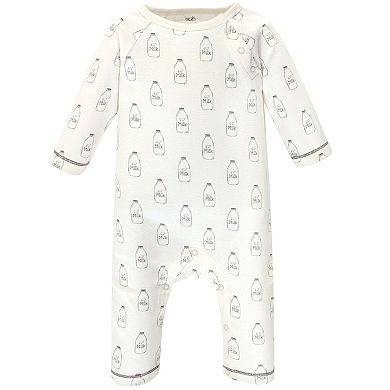 Touched by Nature Baby Organic Cotton Coveralls 3pk, Farm Friends