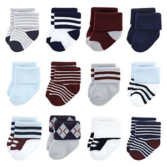 Little Treasure Infant Boy Newborn Socks, Genius, 0-6 Months