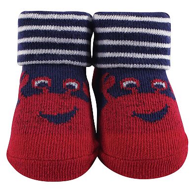 Infant Boy Socks Boxed Giftset, Crab, One Size