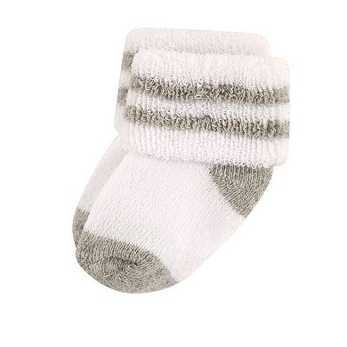 Luvable Friends Baby Boy Newborn and Baby Terry Socks, Athletic