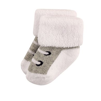 Luvable Friends Baby Boy Newborn and Baby Terry Socks, Athletic