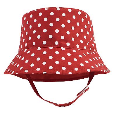 Hudson Baby Infant Girl Sun Protection Hat, Cherries Dot