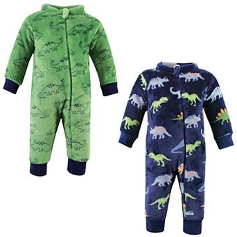 Hudson Baby Toddler Boys Plush Jumpsuits, Dinosaurs