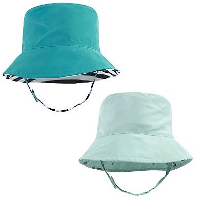 Hudson Baby Infant Boy Sun Protection Hat, Sea Turtle Stripe