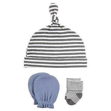 Infant Boy Caps, Mittens and Socks Set, Dog