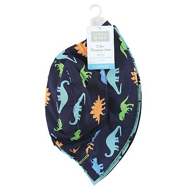 Hudson Baby Infant Boy Sun Protection Hat, Dinosaur Palm Tree