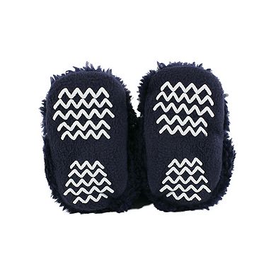 Hudson Baby Infant Boy Trapper Hat, Mitten and Bootie Set, Navy Penguin