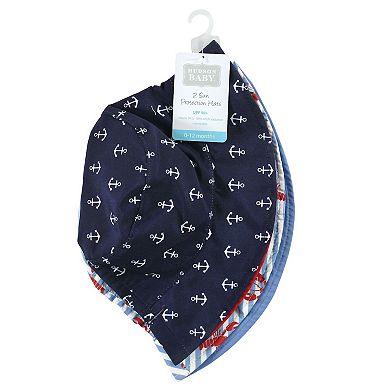 Hudson Baby Infant Boy Sun Protection Hat, Anchor Lobster, 12-24 Months