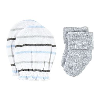 Infant Boy Socks and Mittens Set, Safari Boy