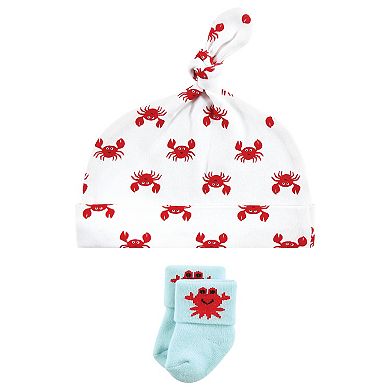Infant Boy Cap and Socks Set, Whale, 0-9 Months