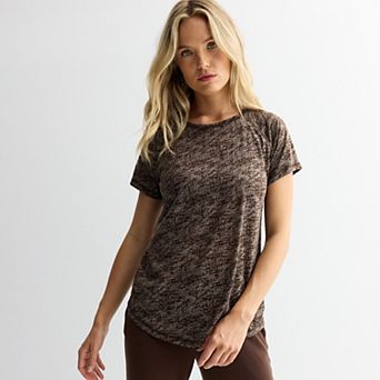Petite Tek Gear® Essential Core Raglan Tee