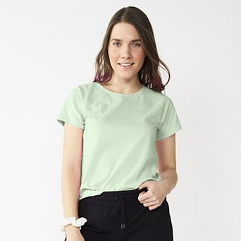 Petite Tek Gear® Essential Core Raglan Tee