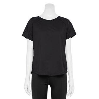 Petite Tek Gear® Essential Core Raglan Tee