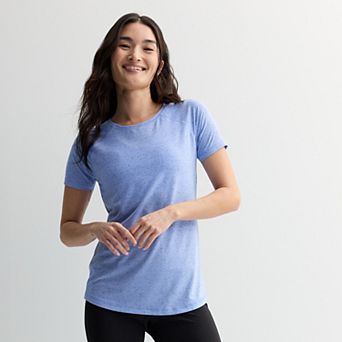 Petite Tek Gear® Essential Core Raglan Tee