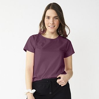 Petite Tek Gear® Essential Core Raglan Tee