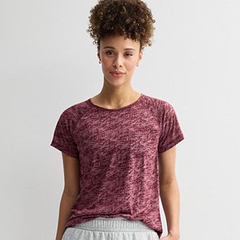 Petite Tek Gear® Essential Core Raglan Tee