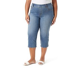 Just My Size Women's Plus Size Pull On 2 Pocket Stretch Capri